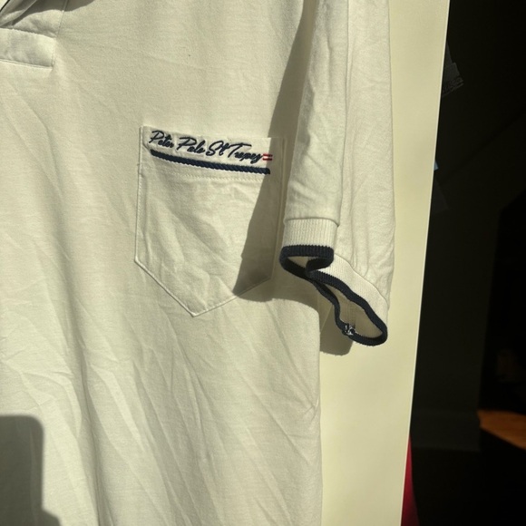 Men's White Polo Shirt - Picture 4 of 9